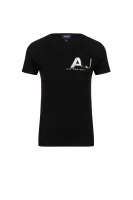 T-shirt Armani Jeans 	fekete	